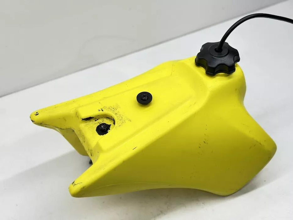 2015 Suzuki RM85 Gas Tank Fuel Petrol Petcock Yellow OEM Black Cap RM 85