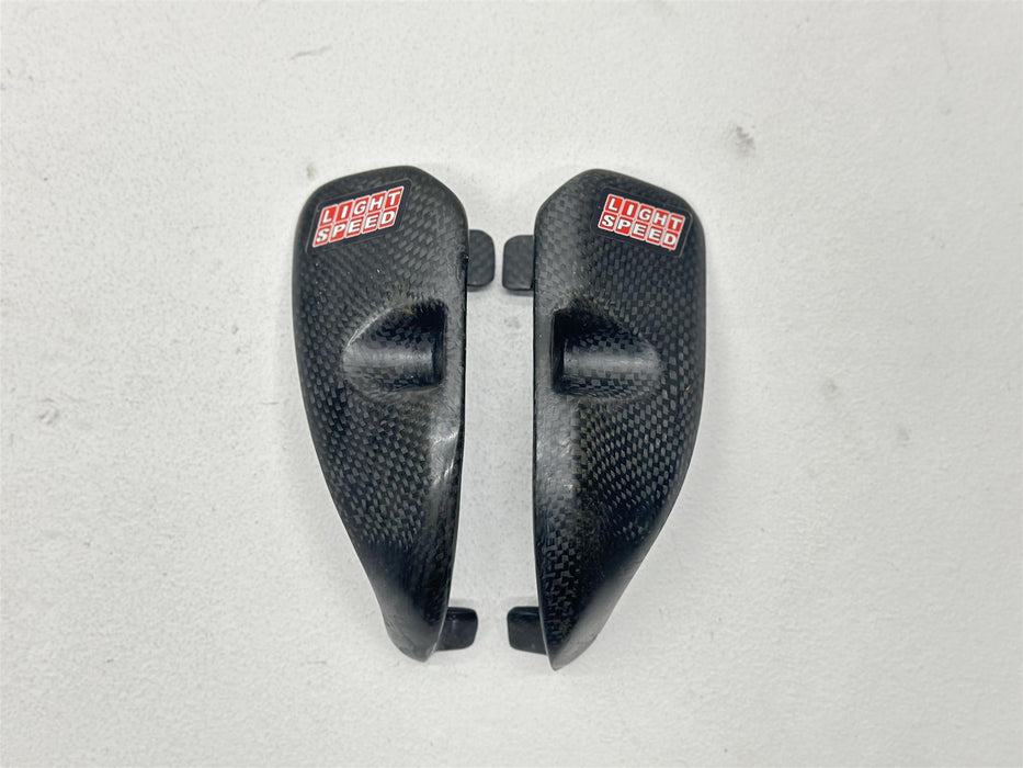 2009 Suzuki RMZ450 Light Speed Frame Guard Set Carbon Fibers Covers Left Right