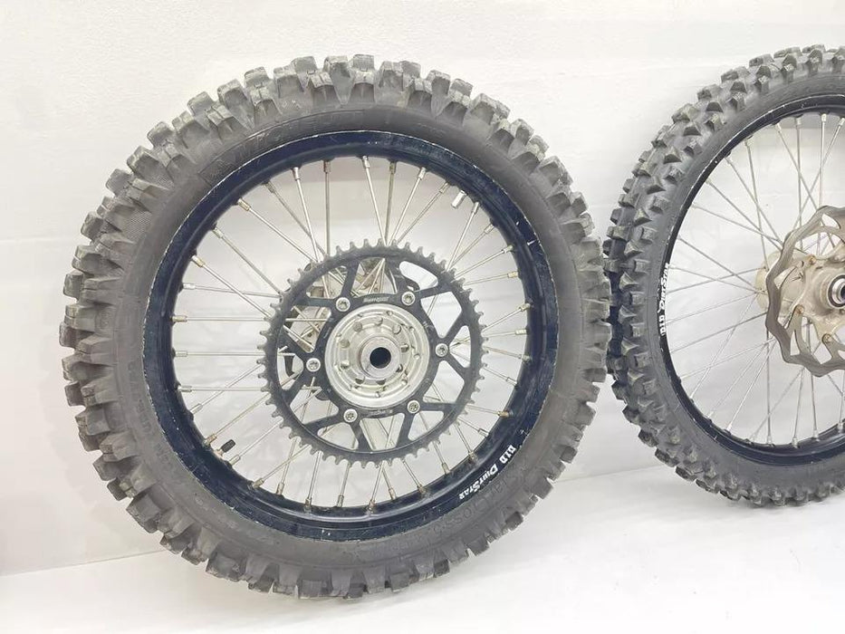 2015 Husqvarna FC450 Wheel Set 21' Front 19' Rear Spacer Rim Rotor Sprocket Tire