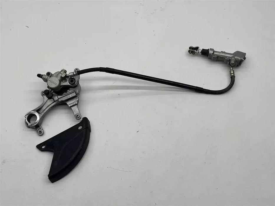 2014 Kawasaki KX450F Nissin Rear Brake Assembly OEM Caliper Master Cylinder