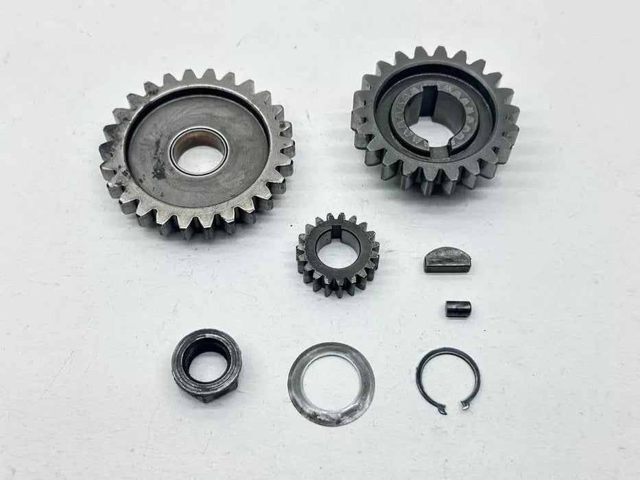 1982 Suzuki RM250 Primary Drive Gears Crank Main OEM Nut Washer Genuine RM 250