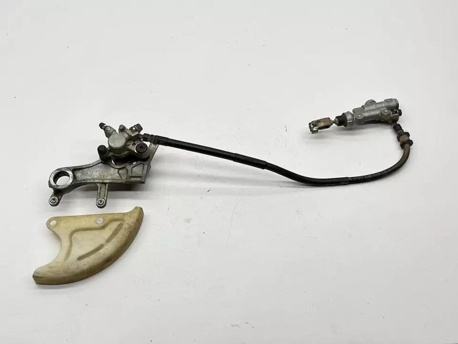 2004 Honda CRF450R Nissin Rear Brake Assembly OEM Caliper Master Cylinder CRF