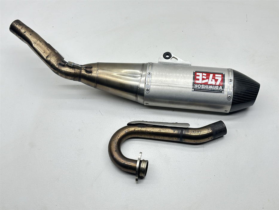 2009 Suzuki RMZ450 Yoshimura RS4 Exhaust System Dual Aluminum Pipes RMZ 450