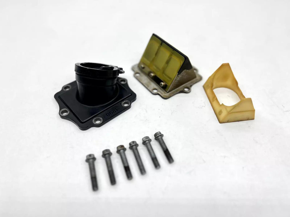 1998 Kawasaki 88-06 KDX200 Reed Valve Case Clamp Black Intake Cage Assembly