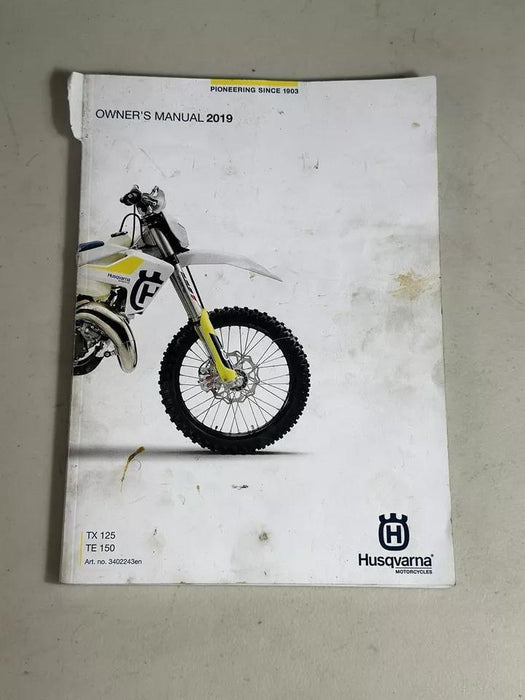 2019 Husqvarna TE150 Owner's Manual Service Enduro MX 150 TX TX150