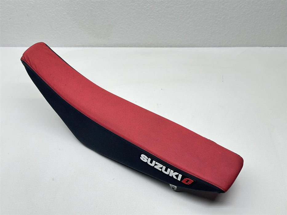 2009 Suzuki RMZ450 Complete Seat Saddle Assembly OEM Cover Red Black RMZ 450