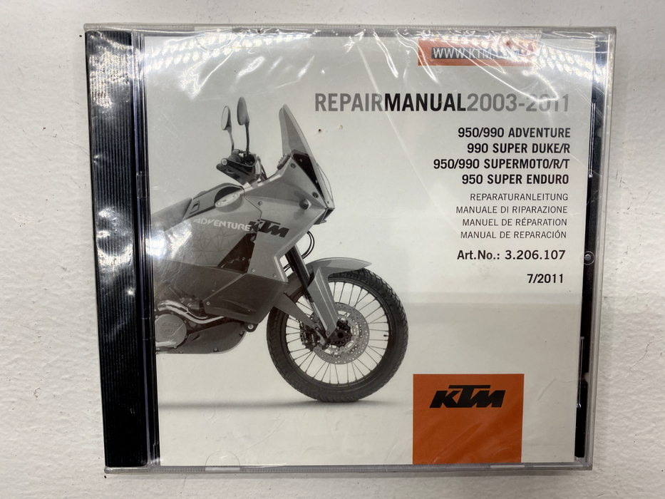 2003-2011 KTM Adventure 950 OEM Repair Manual Service