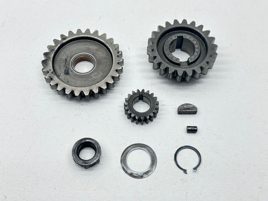 1982 Suzuki RM250 Primary Drive Crank Gears Main OEM Nut Washer Genuine RM 250
