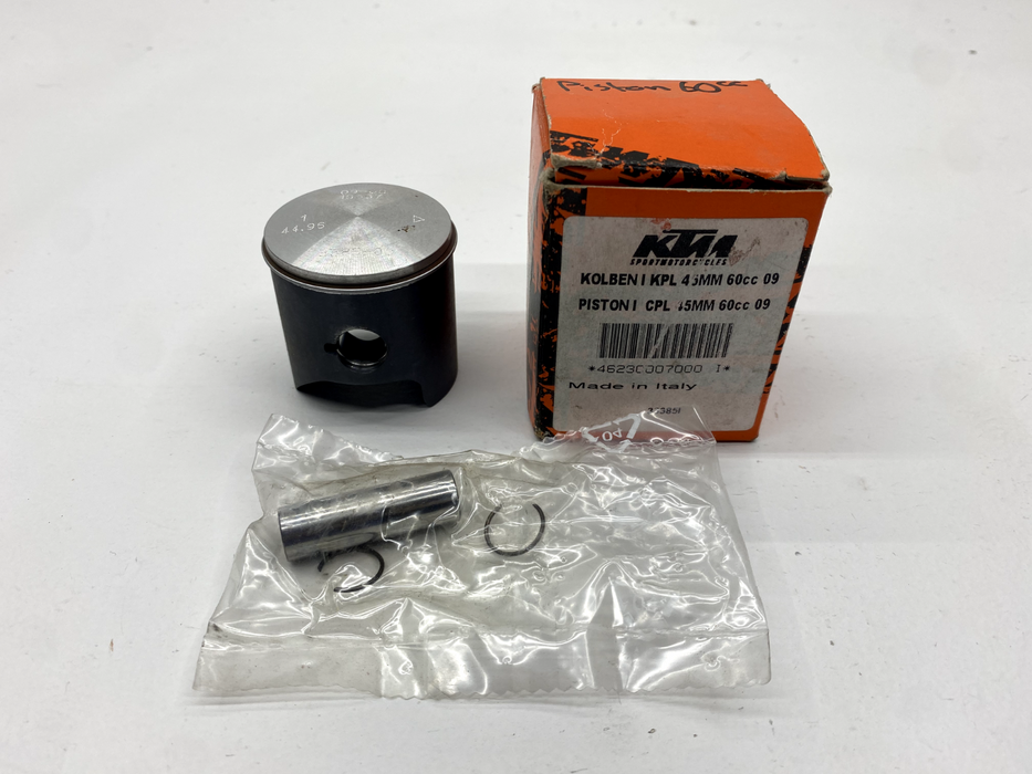 KTM Piston 60cc Kit Ring Pin Clip Engine OEM 46230007000