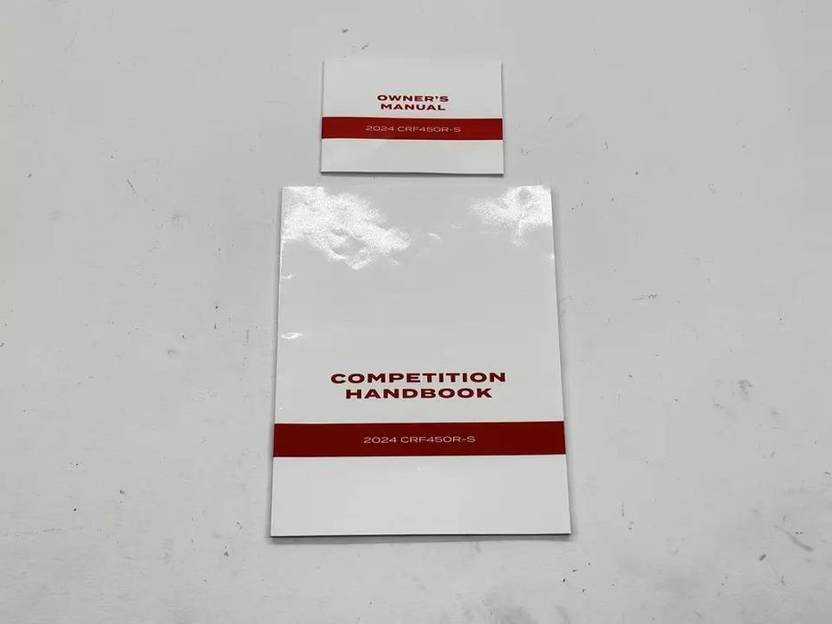 New 2024 Honda CRF450R Owner's Service Manual Booklet Maintenance Reference CRF