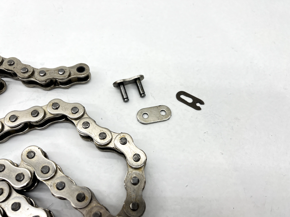 1986 Honda CR250 Motorcycle Chain Drive Master Connecting Link Silver Assembly