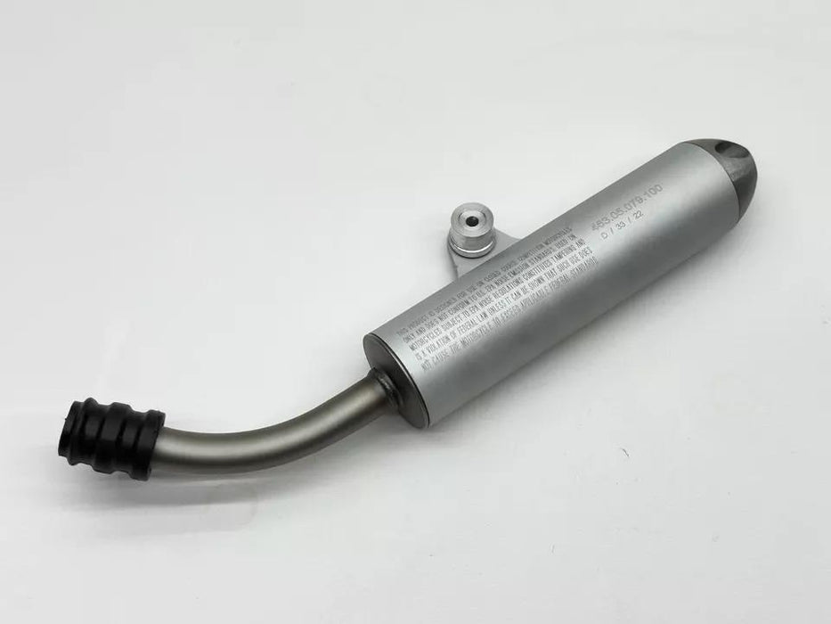 New 2023 KTM 65SX Exhaust Muffler Silencer Pipe Silver 46305079100 Husqvarna SX