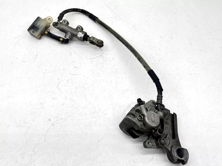 1998 Kawasaki KDX220R Nissin Rear Brake Assembly OEM Master Cylinder Caliper 200