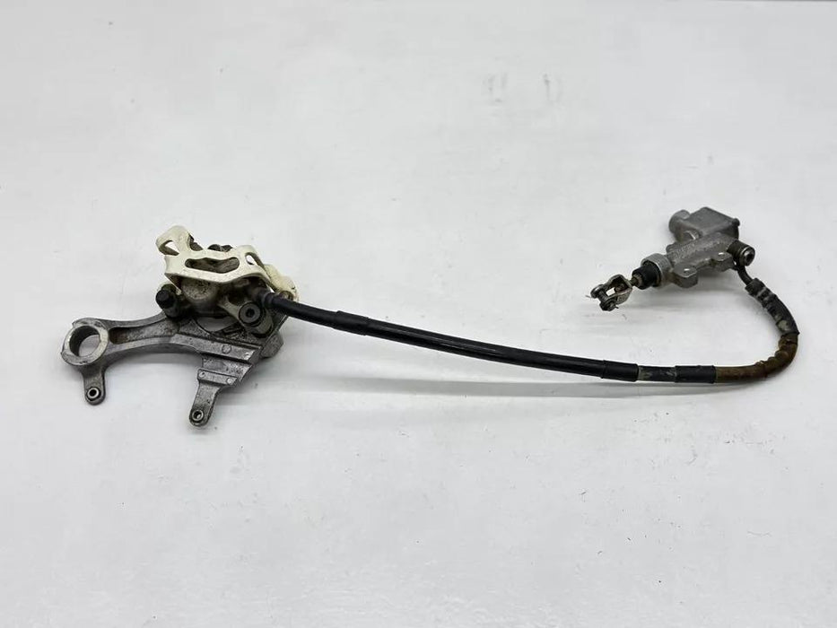 2006 Suzuki RMZ450 Nissin Rear Brake Assembly Master Cylinder Caliper Bracket