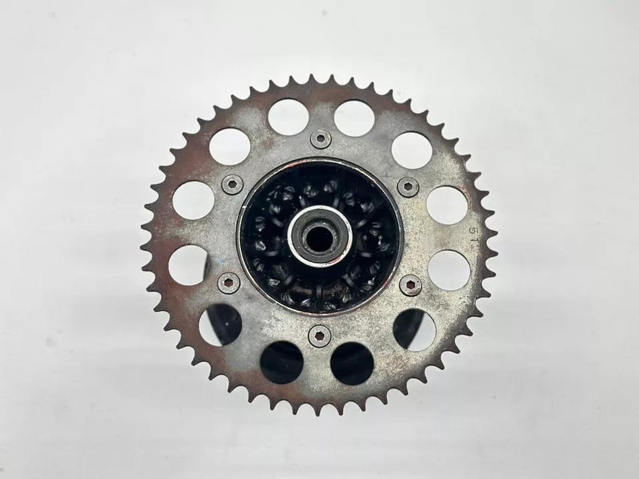 1986 Honda CR500 Rear Wheel Sprocket Hub Assembly Rotor Tire Silver OEM CR 500