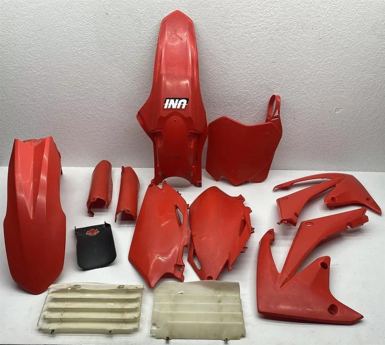 2011 Honda CRF450R Plastics Kit Shroud Fender Panel Guard Red Protector CRF 450R