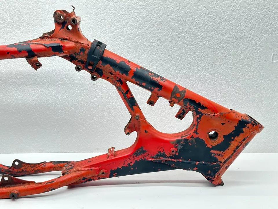 1989 Honda CR125R Main Frame Chassis Hull Aluminum Red OEM CR 125R CR 125