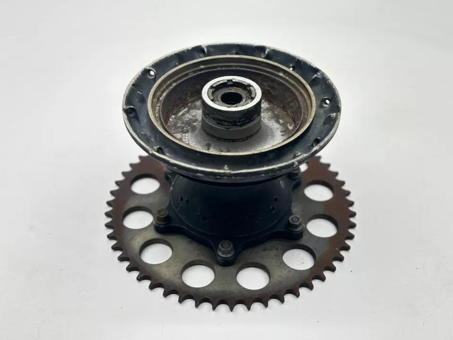 1986 Honda CR500 Rear Wheel Sprocket Hub Assembly Rotor Tire Silver OEM CR 500