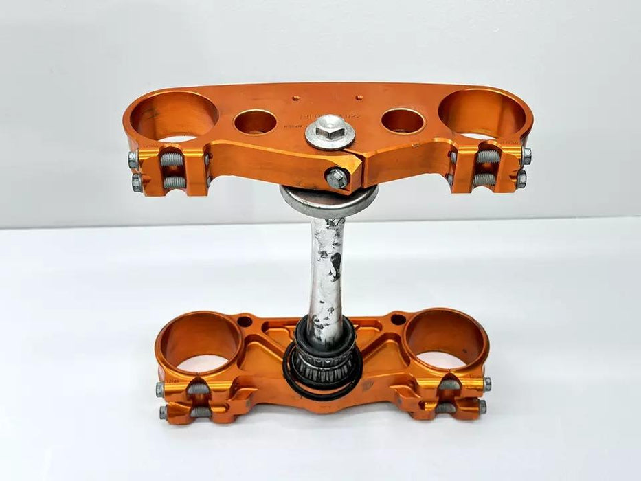 2021 KTM 250 SX-F Triple Clamps Tree Factory Edition Orange Billet Steering Stem