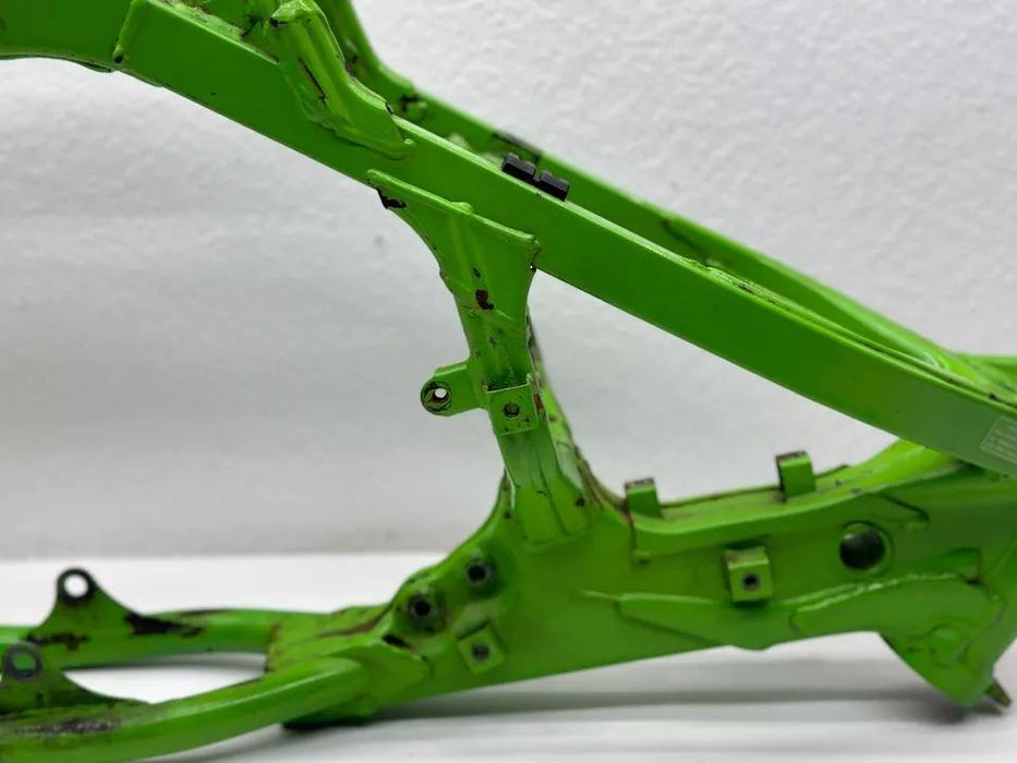 2000 Kawasaki KX125 Main Frame Chassis Hull Green Aluminum 32160-1632-CC KX 125