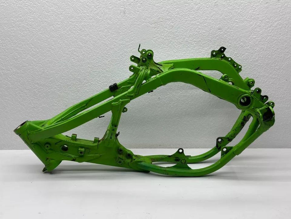 2000 Kawasaki KX125 Main Frame Chassis Hull Green Aluminum 32160-1632-CC KX 125