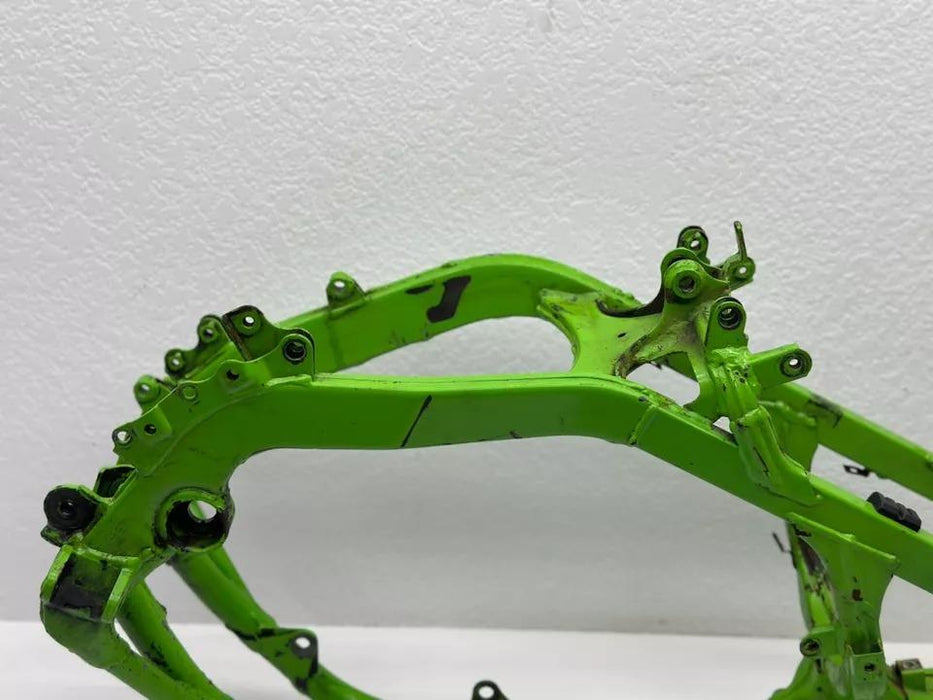 2000 Kawasaki KX125 Main Frame Chassis Hull Green Aluminum 32160-1632-CC KX 125