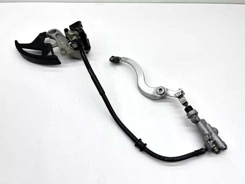 2018 Honda CRF450R Nissin Rear Brake Assembly Caliper Master Cylinder Pedal