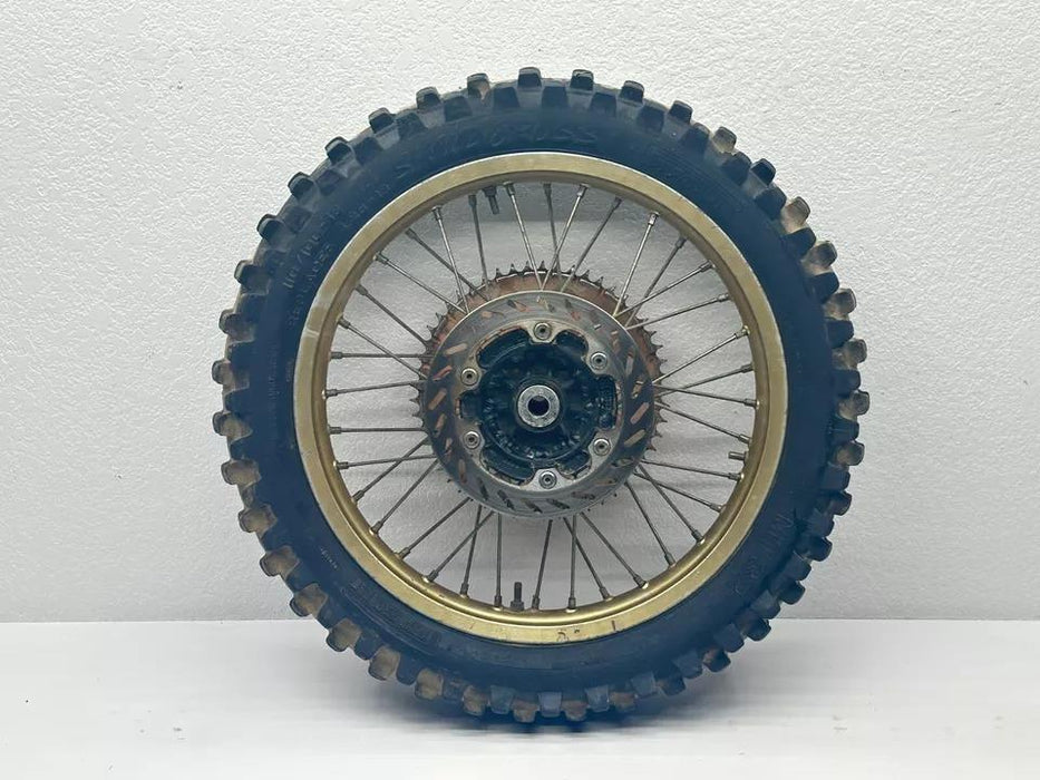 1987 Honda CR125R Rear Wheel 18 Rim Hub OEM Rotor Sprocket Tire CR 125R CR 125