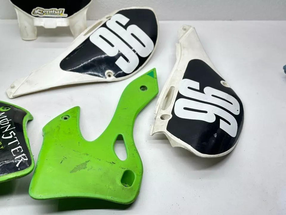 2000 Kawasaki KX125 Plastics Shrouds Kit Fenders Protector Cover Assembly KX 125