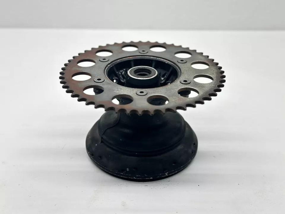 1986 Honda CR500 Rear Wheel Sprocket Hub Assembly Rotor Tire Silver OEM CR 500