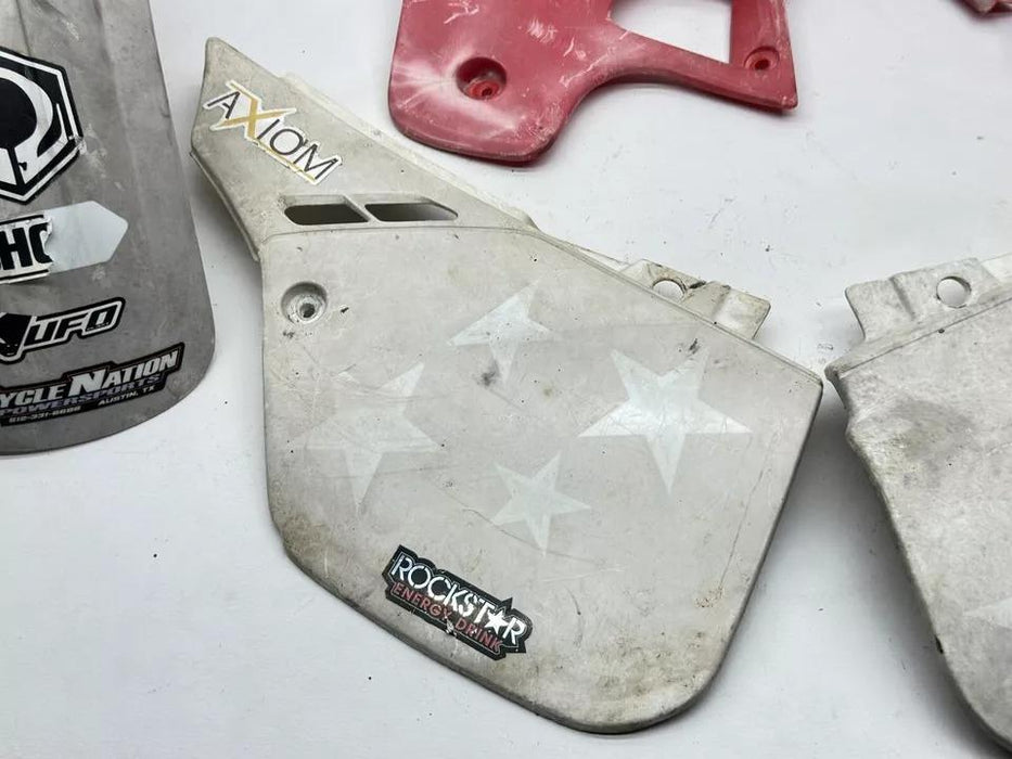 1990 Honda CR125 Plastics Kit Shrouds Fender Panel Guards OEM Protectors CR 125