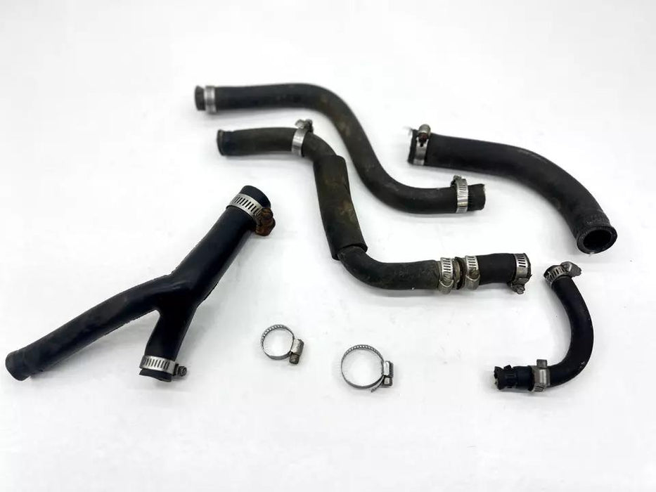 1986 Honda CR250R Radiator Hoses Motor Cooler Cooling Water Hoses Clamps Black