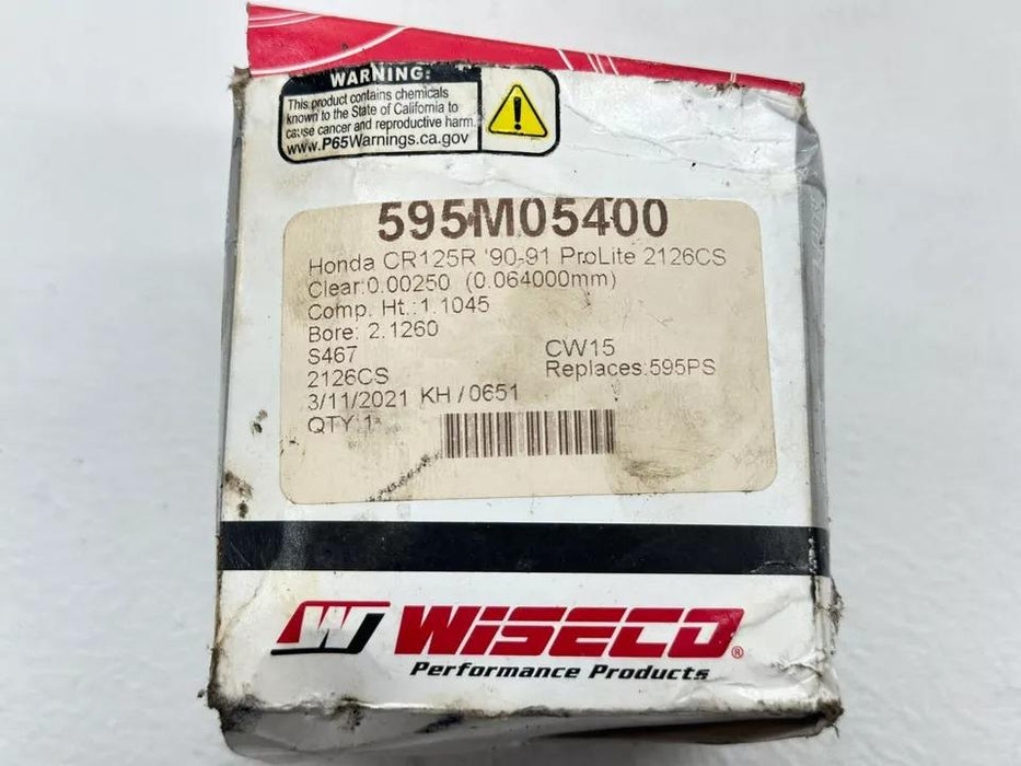 New 1990 Honda CR125 Wiseco Piston Top End Ring 595M05400 CR 125R CR 125