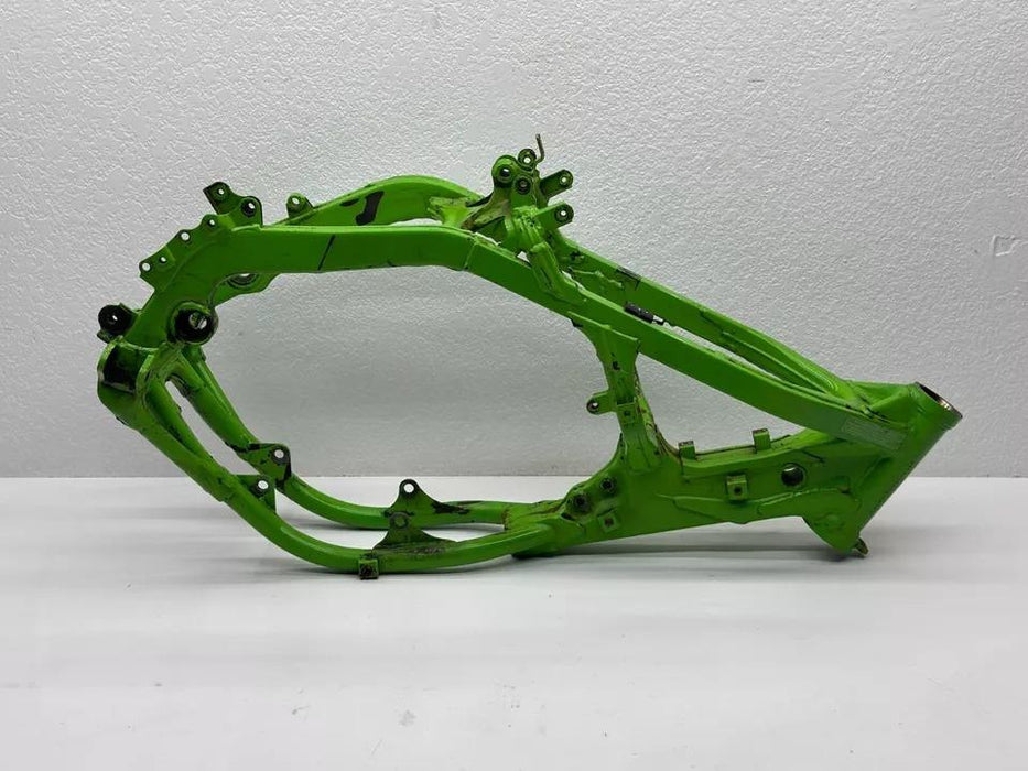 2000 Kawasaki KX125 Main Frame Chassis Hull Green Aluminum 32160-1632-CC KX 125