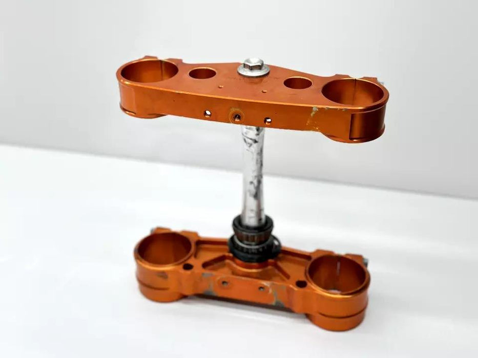 2021 KTM 250 SX-F Triple Clamps Tree Factory Edition Orange Billet Steering Stem