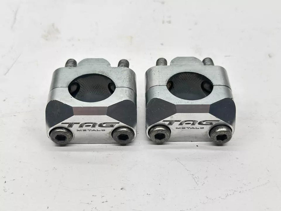 2000 Kawasaki KX125 TAG Metal Bar Mount Risers Set Handlebar Clamps KX 125