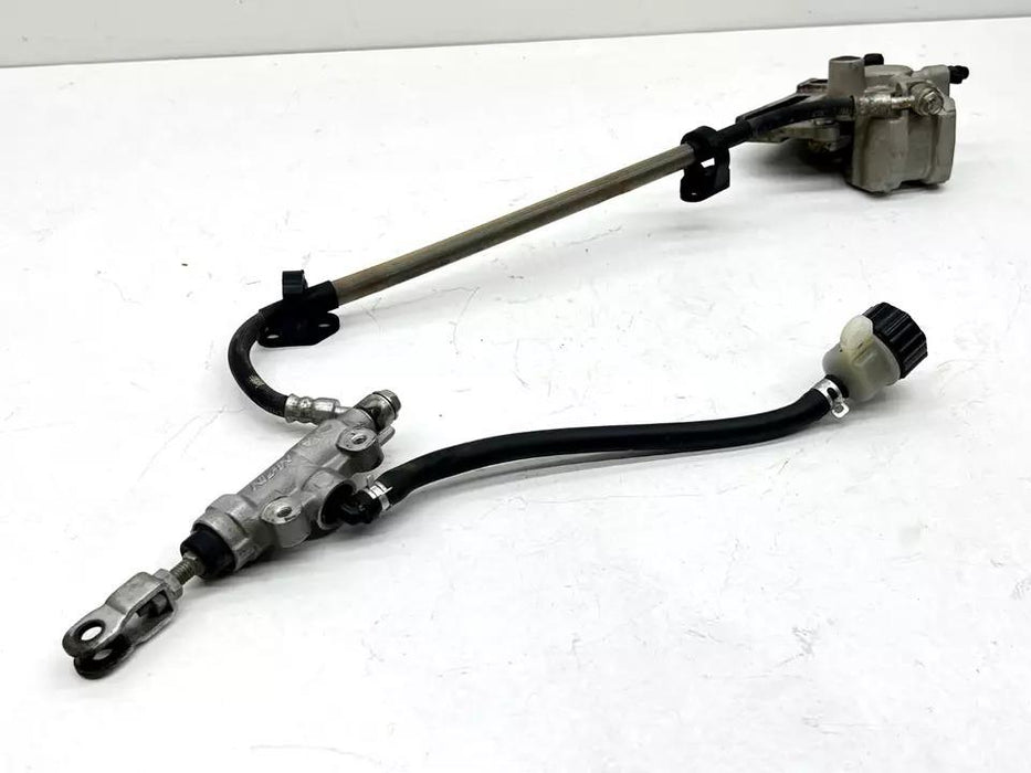 2015 Kawasaki KX85 Nissin Rear Brake OEM Assembly Caliper Master Cylinder Line