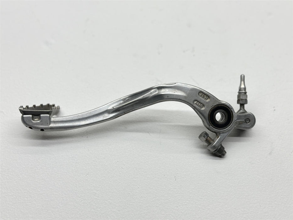 2023 KTM 450SX-F Brake Pedal Rear Foot Lever OEM Silver Stock A46013050044 SX F