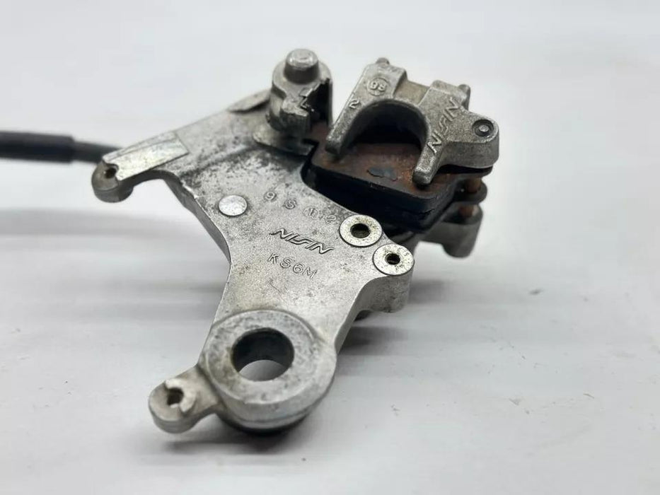 1990 Honda CR125 Nissin Rear Brake Assembly OEM Caliper Master Cylinder CR 125