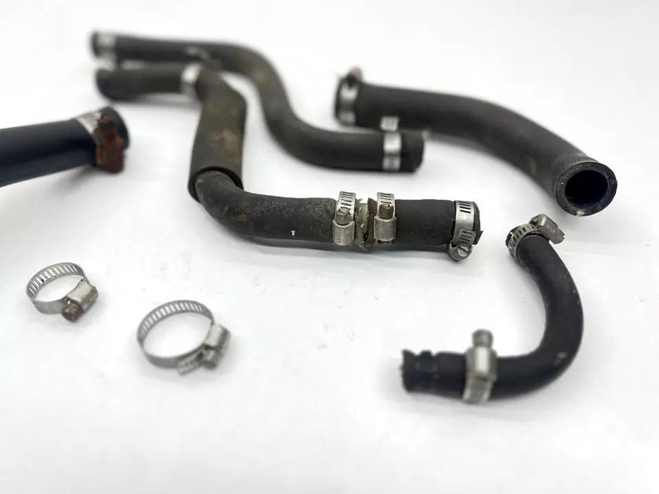 1986 Honda CR250R Radiator Hoses Motor Cooler Cooling Water Hoses Clamps Black