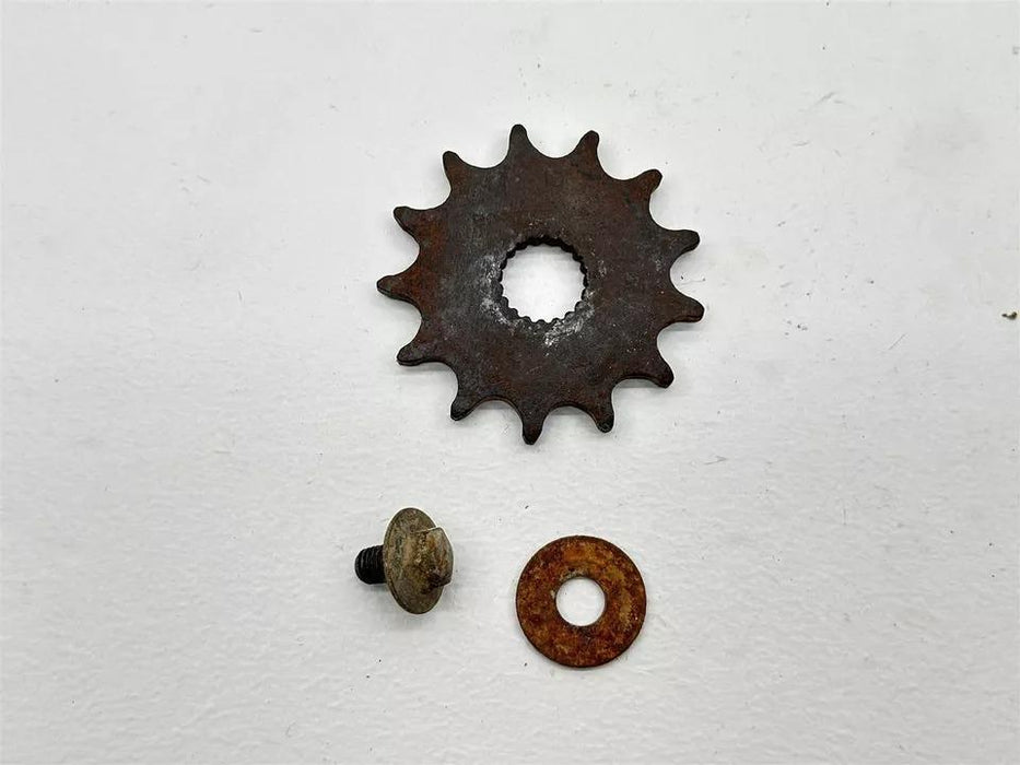 1989 Honda CR125R Front Sprocket Drive Gear Bolt OEM Washer Steel CR 125R CR 125