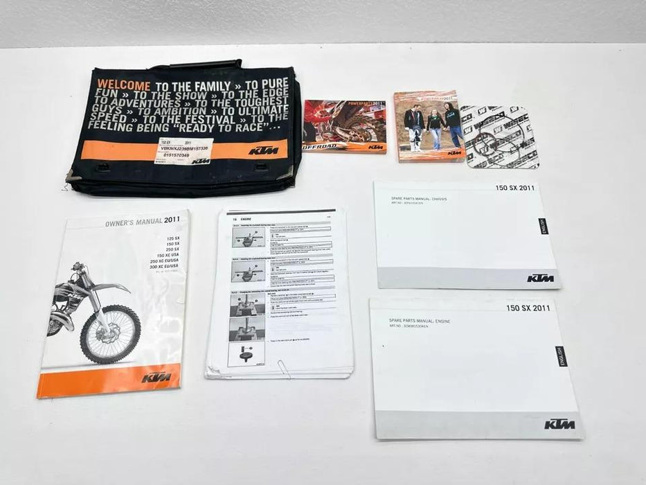 2011 KTM 150SX Owner's Service Manual Book Instructions Guide 150 SX Husqvarna