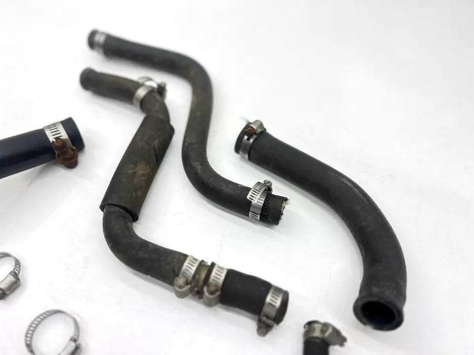 1986 Honda CR250R Radiator Hoses Motor Cooler Cooling Water Hoses Clamps Black