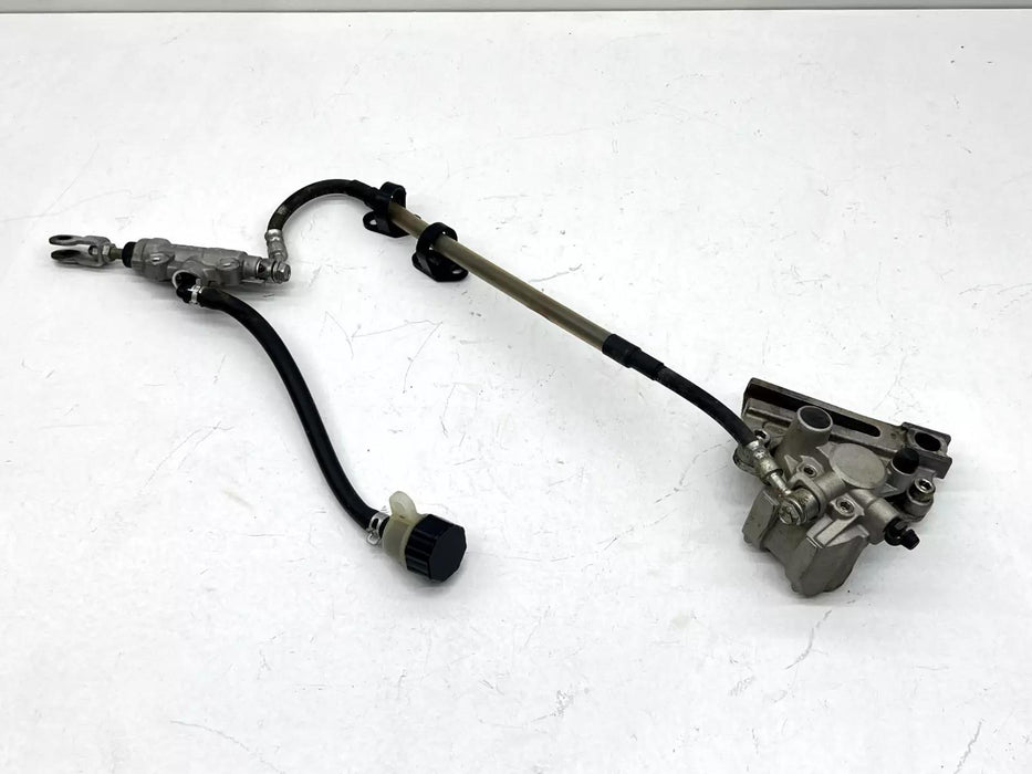 2015 Kawasaki KX85 Nissin Rear Brake OEM Assembly Caliper Master Cylinder Line