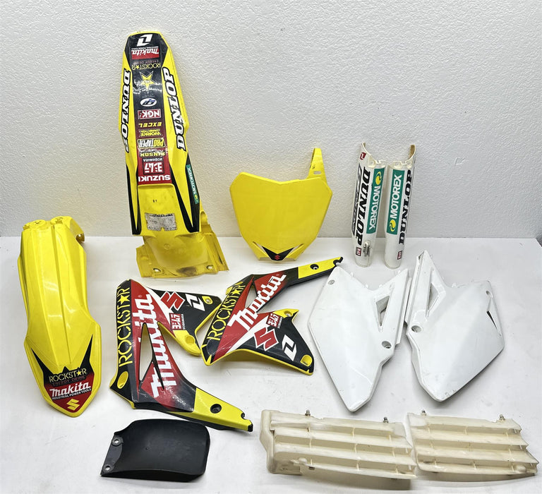 2009 Suzuki RMZ450 Plastics Kit Shroud Fender Panel Guard Protector OEM RMZ 450