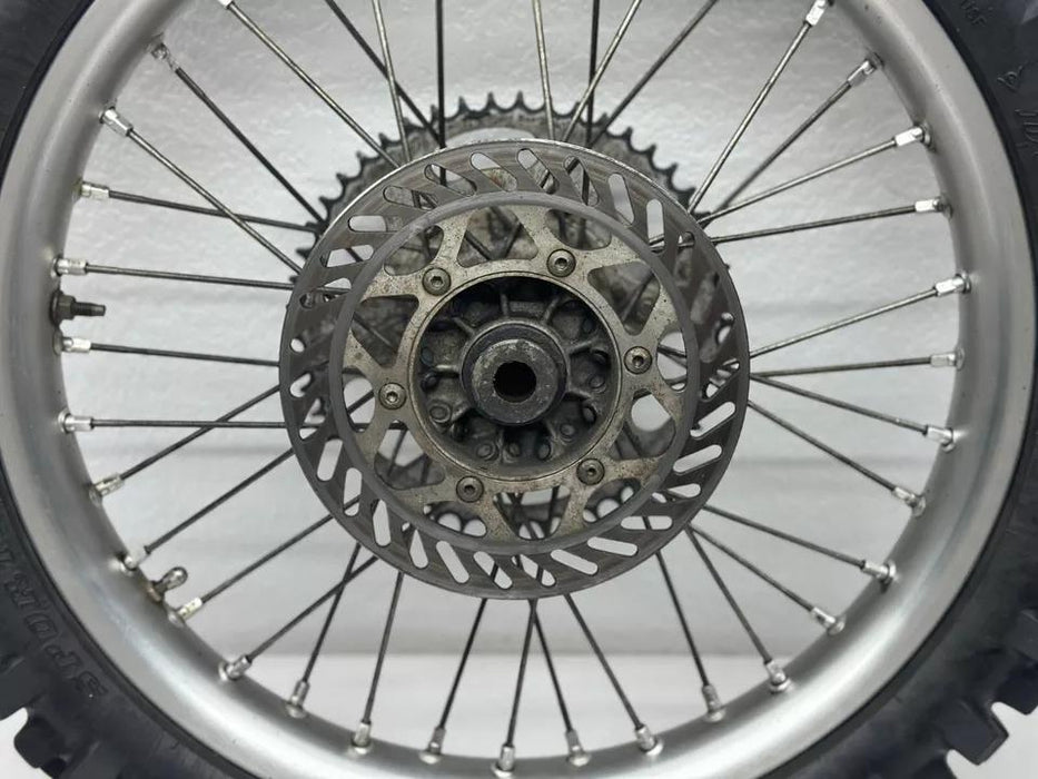 2000 Kawasaki KX125 Rear Wheel 19 Inch Rim Hub OEM Rotor Sprocket 41025-1396 125