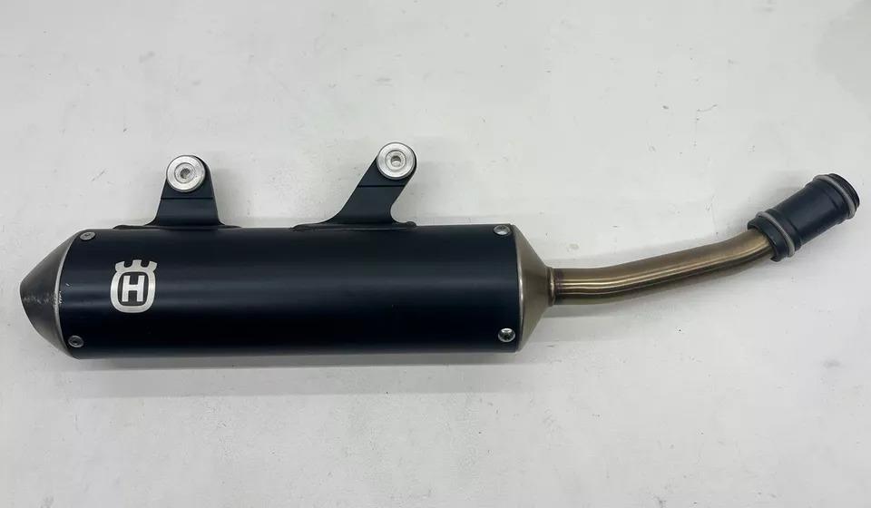 2020 Husqvarna TC125 Exhaust Muffler Silencer OEM Pipe Black Stock TX 125 150 TC