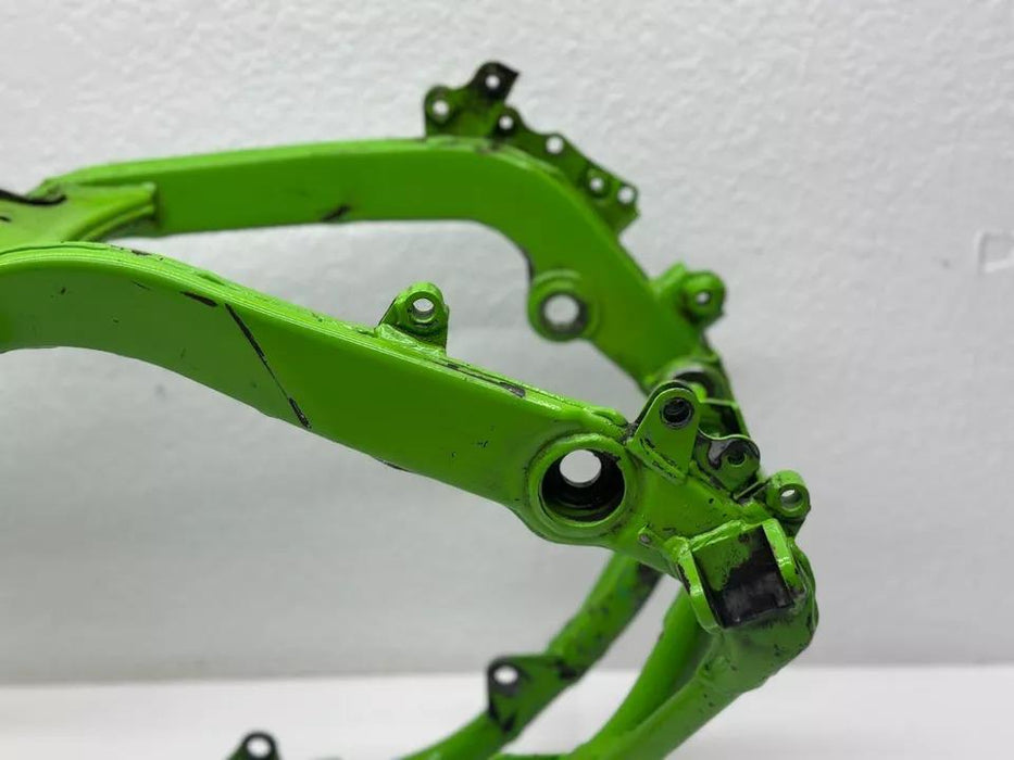 2000 Kawasaki KX125 Main Frame Chassis Hull Green Aluminum 32160-1632-CC KX 125